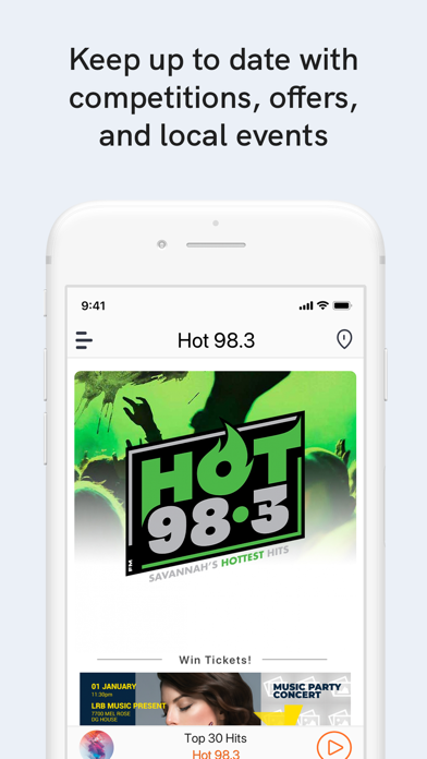 Hot 98.3 Screenshot