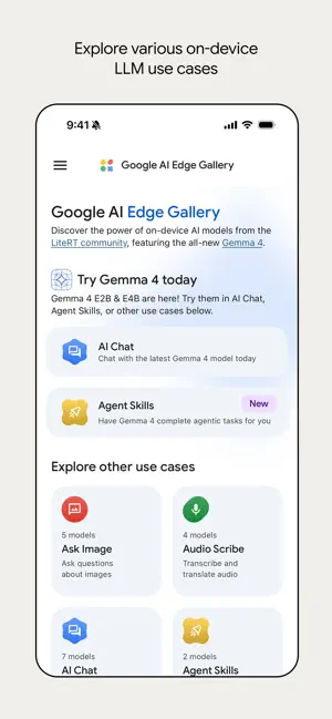 Google AI Edge Gallery screenshot 1