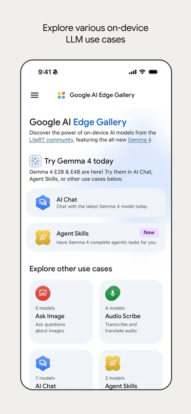 Google AI Edge Gallery screenshot 1