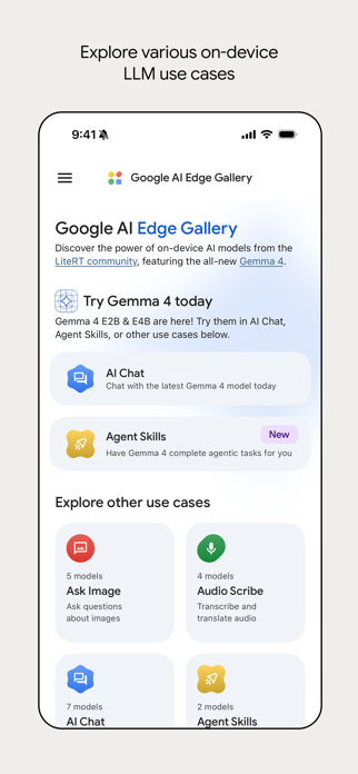 Google AI Edge Gallery Screenshot 1 of 8
