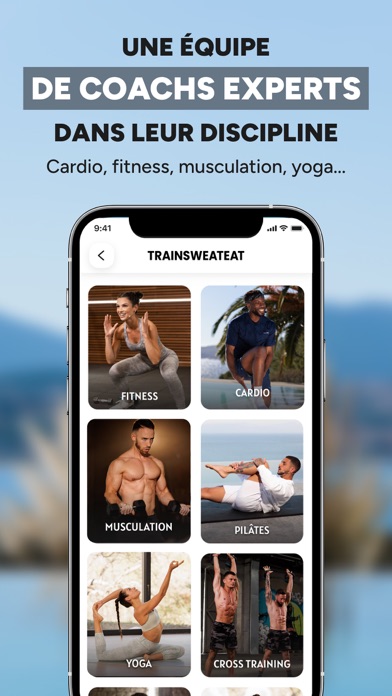 Trainsweateat - Coach Fitness Screenshot