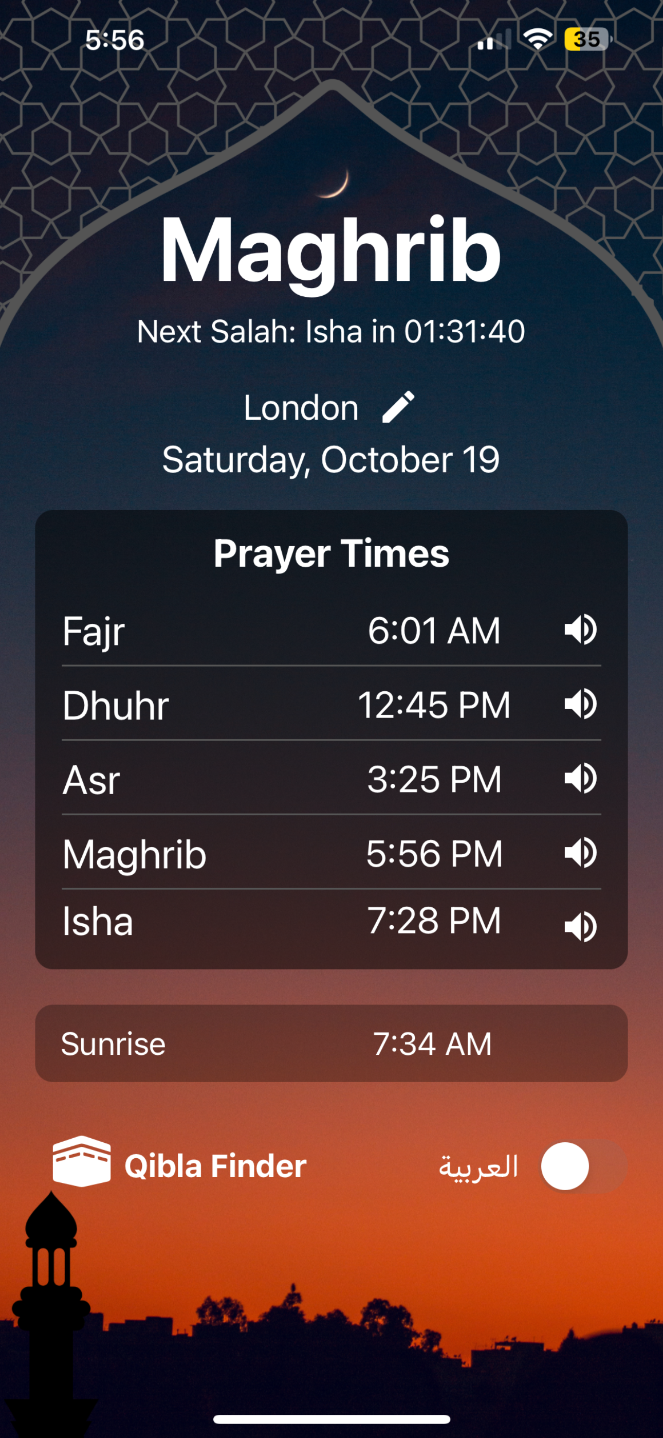 Clear Adhan: Prayer Times screenshot 5
