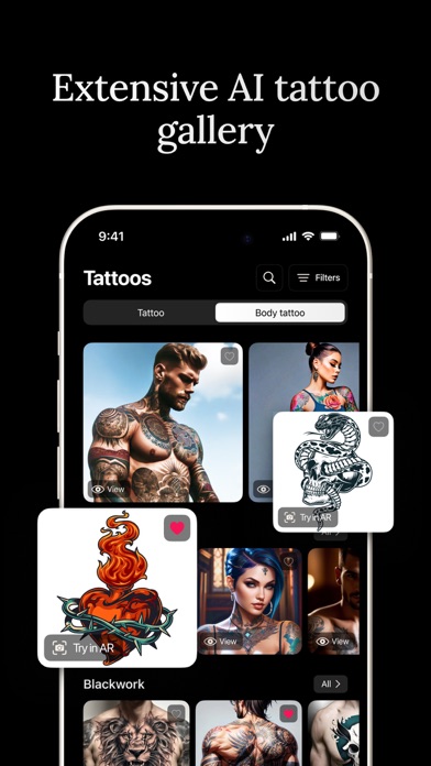 AI Tattoo Generator  - Inkwell Screenshot