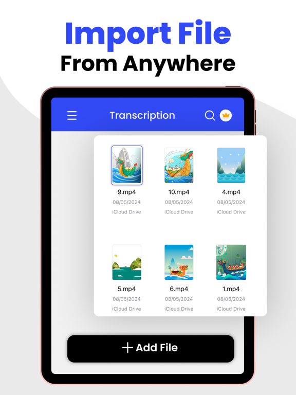AI Speech to Text: Transcriber iPad screenshot 6 - Productivity app