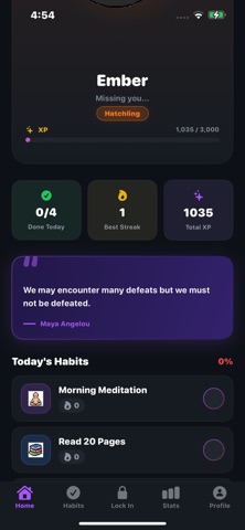 Nudge Habit Tracker screenshot