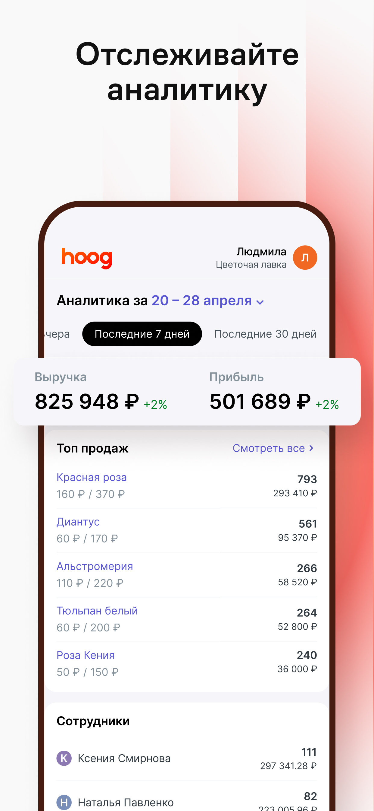 Hoog - flower shop management