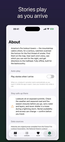 Fire Lookouts: Towers & Map iPhone screenshot