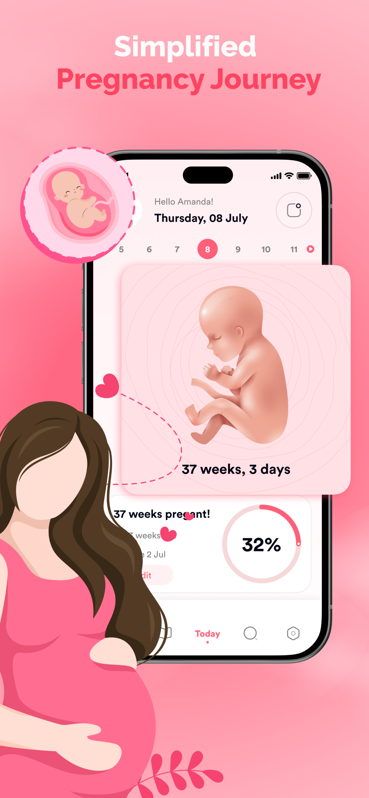 Pregnancy Tracker: Bump & AI