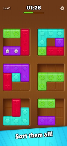 Block Color Sort iPhone screenshot