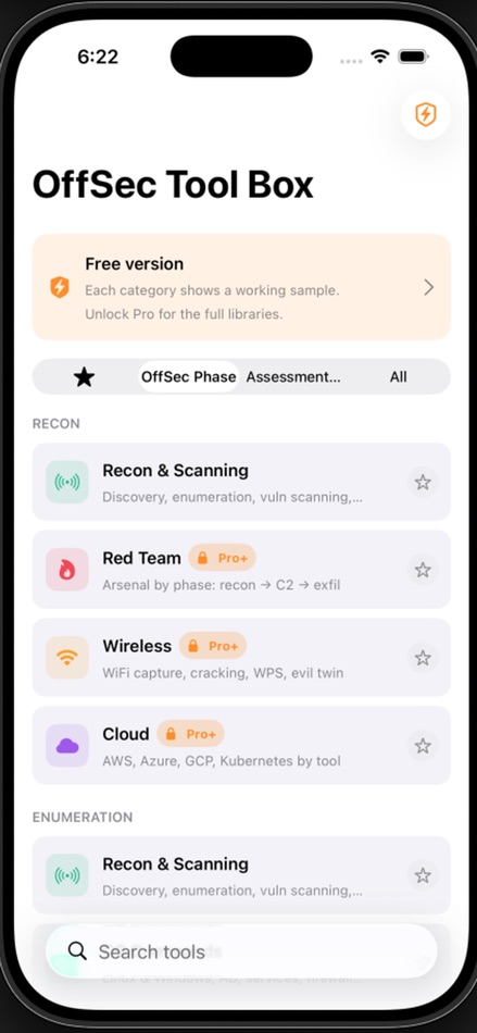#1. OffSec ToolBox (iOS) Oleh: Vinod Kumar Domatoti