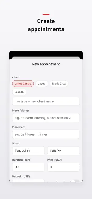 Inkadi: Tattoo Booking screenshot 1