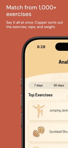 Copper: Voice AI Gym Log Screenshot 4 of 10