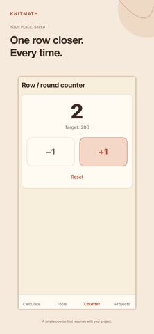 KnitMath: Knitting Calculator Screenshot 4 of 6