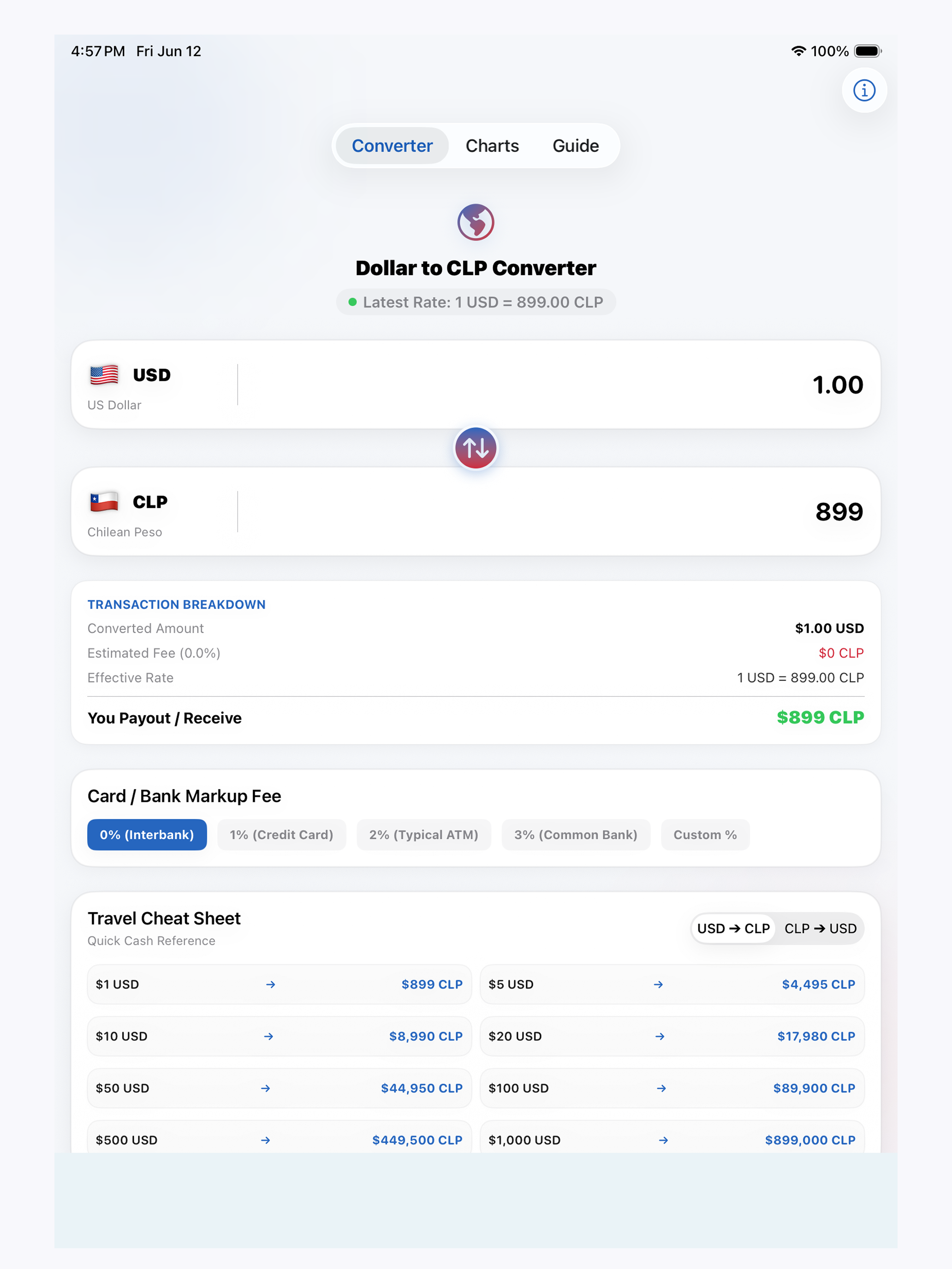 Dollar to CLP Converter screenshot 3