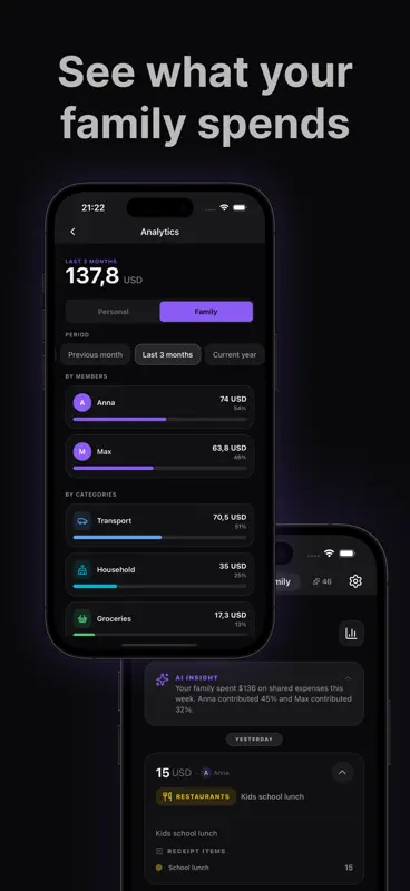 Expenny: Familien-Budget screenshot 1 of 5