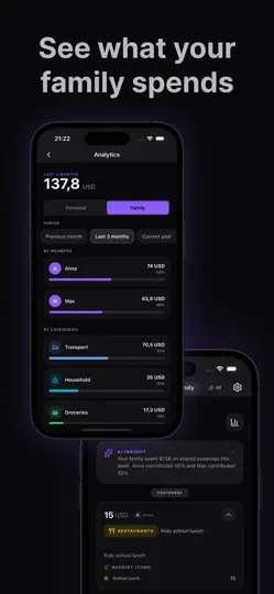 Expenny: Family Budget Tracker iPhone Ekran Görüntüsü 1