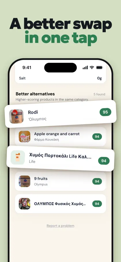 Screenshot 4 di 4 di Underneath - Food Scanner
