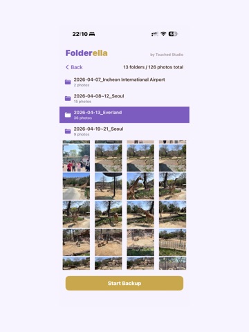 Folderella - Auto Photo Backup iPad screenshot
