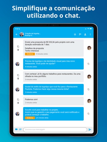 99Freelas iPad screenshot 2