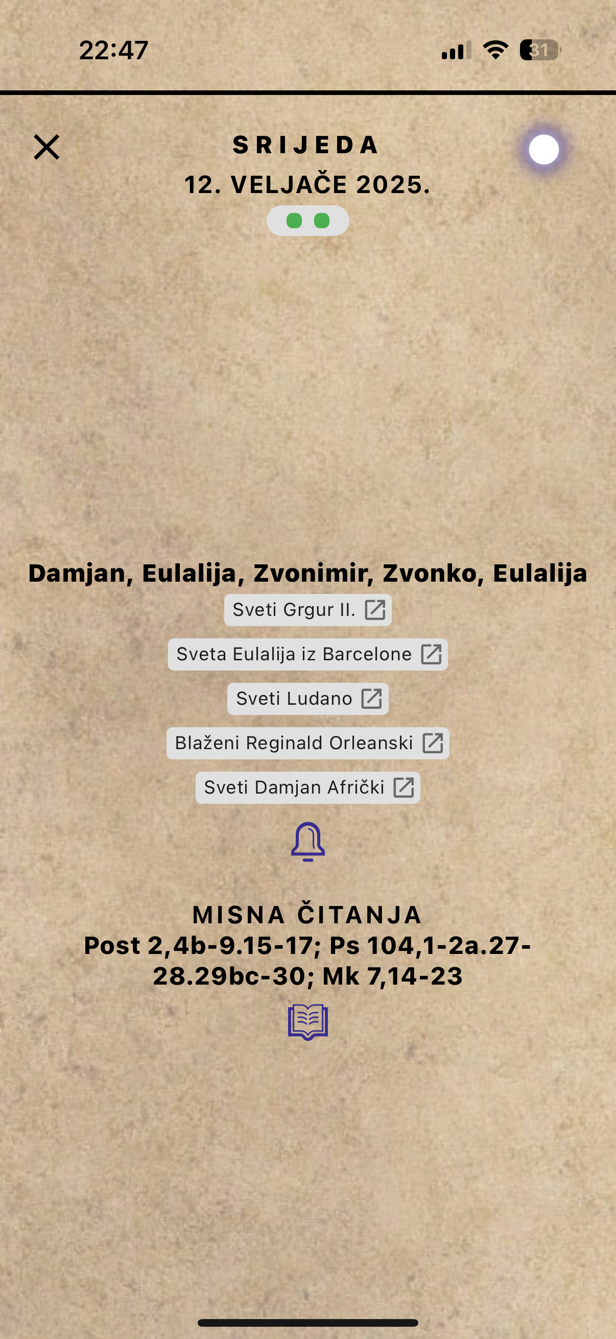 Molitvenik i kalendar