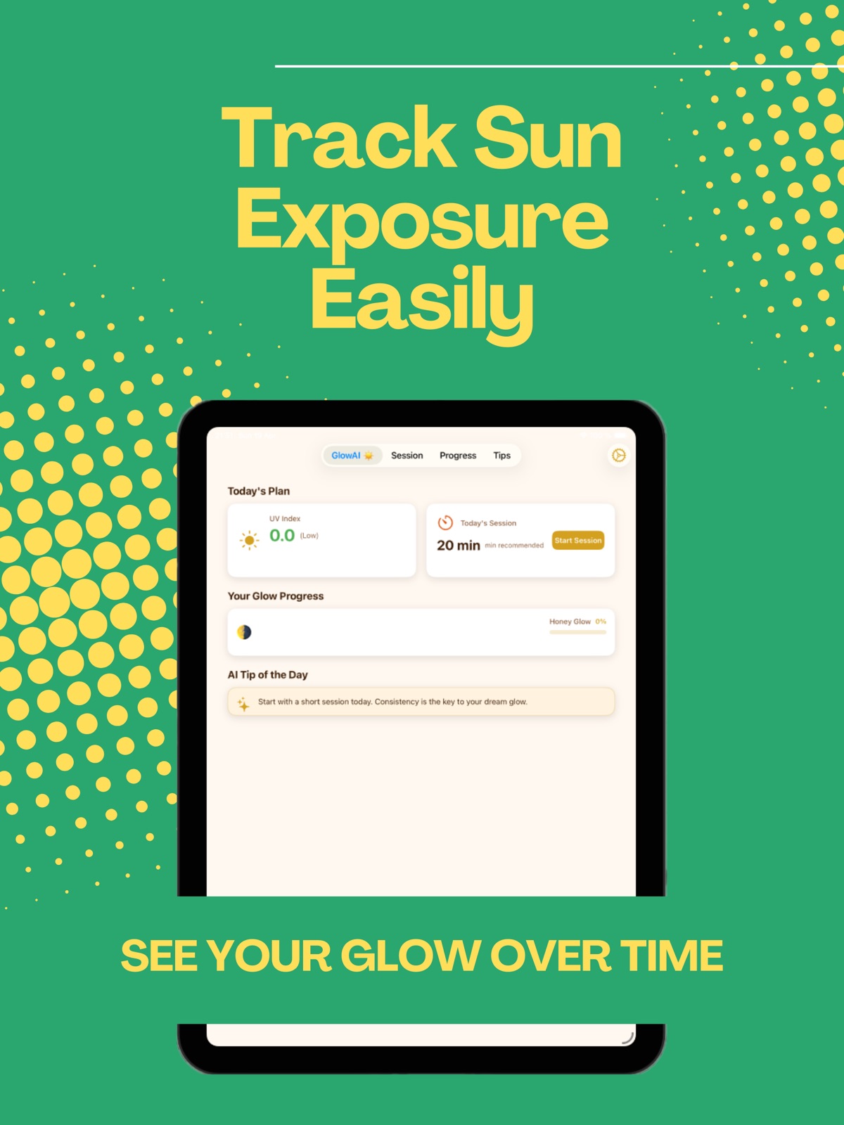 Tanning Tracker: Sun Glow ipad screenshot 3