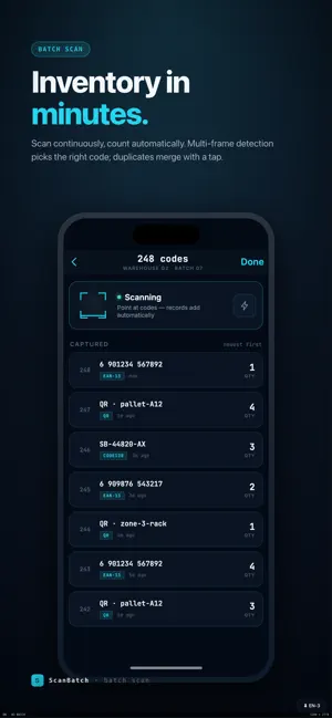 ScanBatch · QR Code Scanner screenshot 3