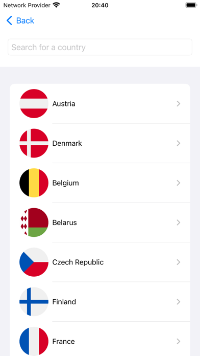 Postage stamps: all countries Screenshot