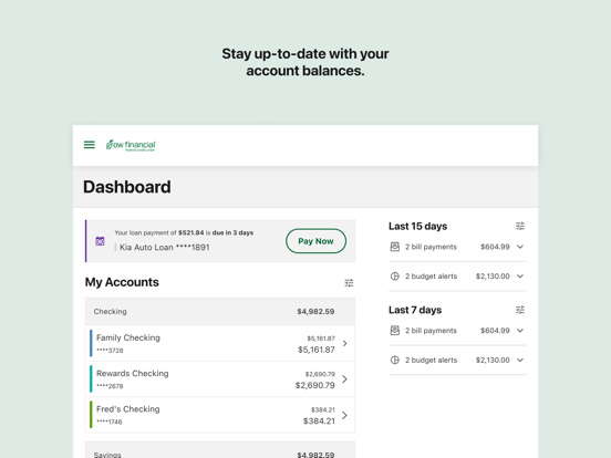 Screenshot #5 pour Grow Mobile Banking