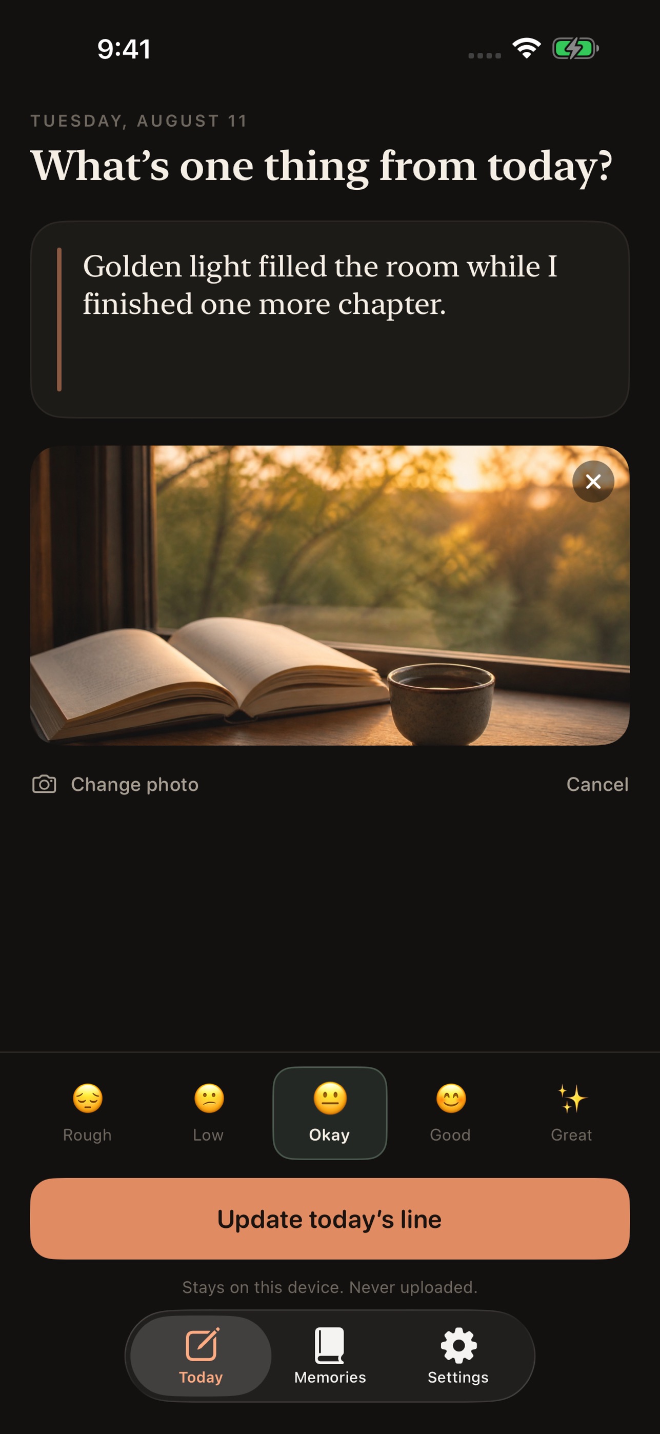 Screenshot 2 of Oneline: Private Journal