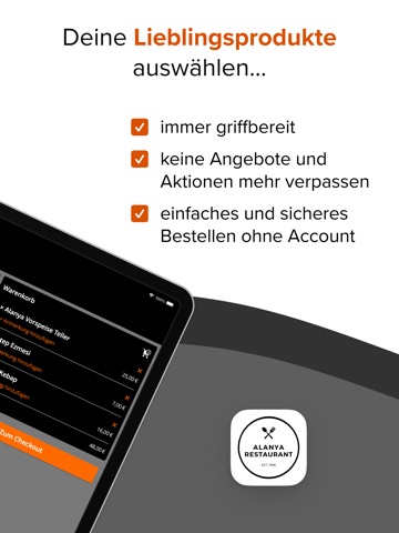 Alanya Restaurant Gummersbach iPad screenshot