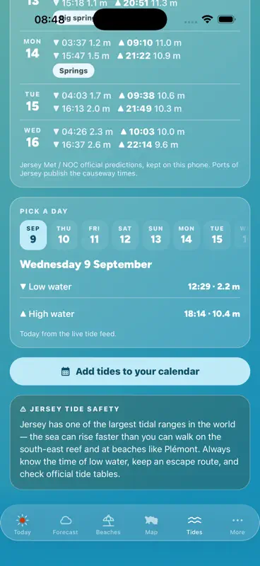 Jersey Beach, Weather & Tides screenshot 4 of 8