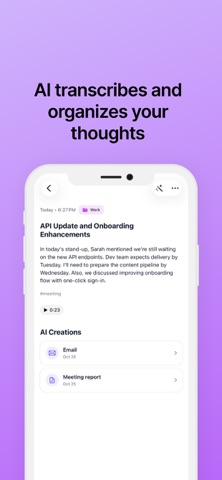 Echosnap: AI Voice Notes screenshot