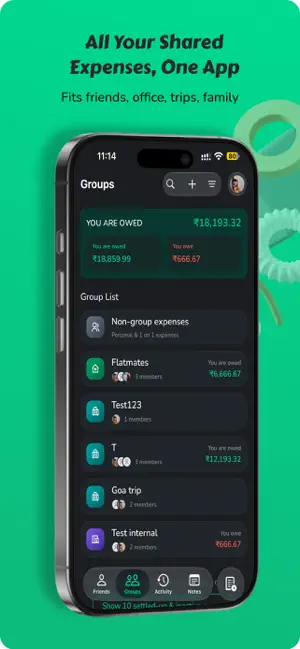 Split Sense - Split Expenses screenshot 1