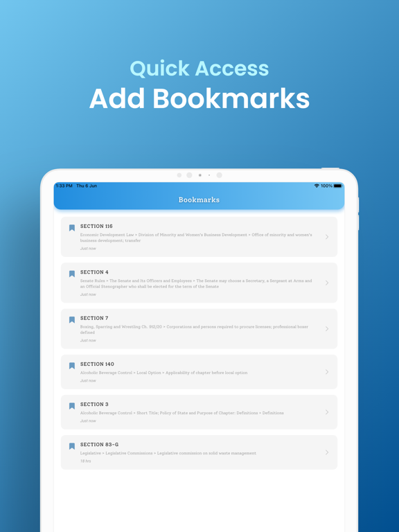 New York Laws iPad screenshot 5 - Reference app