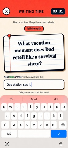 Hearsay: Family Party Game iPhone screenshot