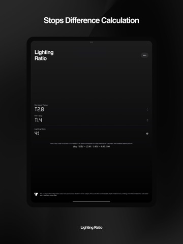 Lighting Ratio iPad screenshot