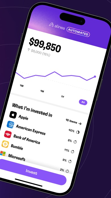 Alinea: Personalized Investing Screenshot