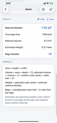 Construction Tools: Calculator Screenshot 5 of 8