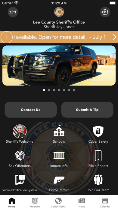 Lee County Sheriff's Office AL Screenshot
