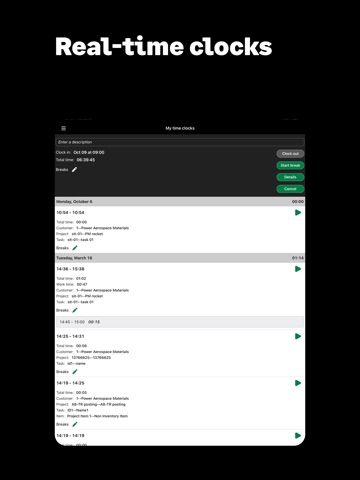 Sage Intelligent Time & Exp. iPad screenshot
