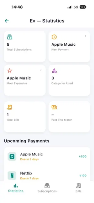 Subscription Assistant screenshot 2