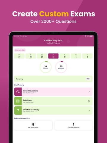 CMSRN Practice Test & Exam iPad screenshot
