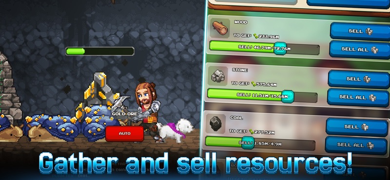 Miners Settlement: Idle RPG screenshot 3