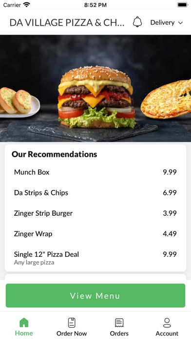DA VILLAGE PIZZA & CHICKEN LTD Screenshot