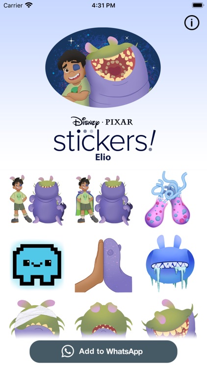 Pixar Stickers: Elio