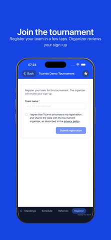 Tournix iPhone screenshot