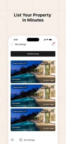 List Homes screenshot