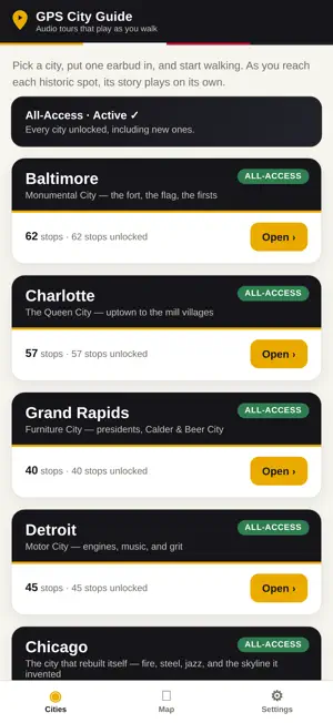 GPS City Guide: Audio Tours screenshot 1