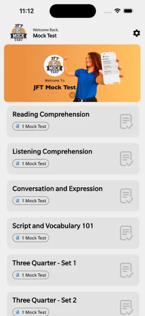 JFT Mock Test screenshot 1