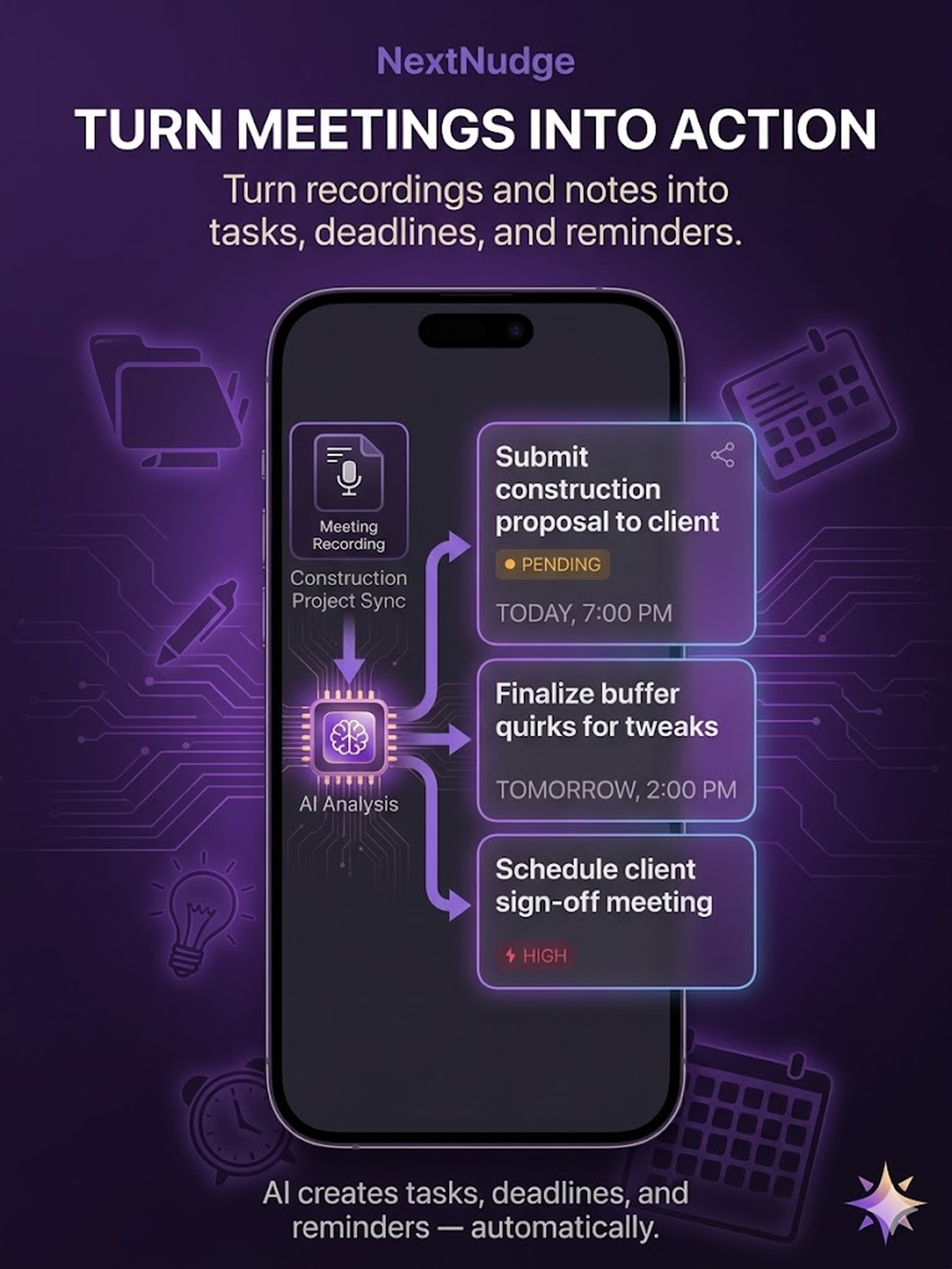 NextNudge: AI Meeting Tasks